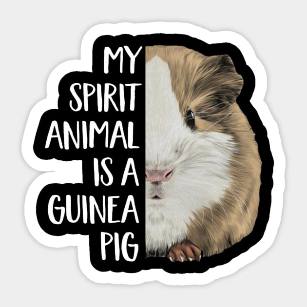 Guinea Pig lover | My spririt animal is a guinea pig Sticker by CathyStore